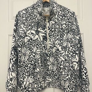 Lilly Pulitzer Black and White Pullover